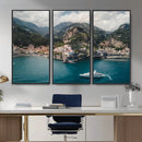 Amalfi Coast Wall Art – Framed Italian Seaside Canvas by MyGreatCanvas | Canvas Wall Art Prints | Photo Prints & Wall Decor