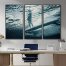 Underwater Surf Wall Art – Framed Ocean Wave Canvas Artwork, by MyGreatCanvas | Canvas Wall Art Prints | Photo Prints & Wall Decor