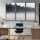 Surfer Fog Wall Art Canvas Print – Framed Foggy Beach Scene by MyGreatCanvas | Canvas Wall Art Prints | Photo Prints & Wall Decor
