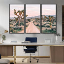 Joshua Tree Wall Art Canvas Print – Framed Desert Road Scene by MyGreatCanvas | Canvas Wall Art Prints | Photo Prints & Wall Decor