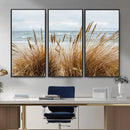 Beach Grass Wall Art Canvas Print – Framed Coastal Dunes Art by MyGreatCanvas | Canvas Wall Art Prints | Photo Prints & Wall Decor