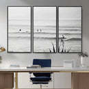 Surfer Silhouette Wall Art Canvas Print – Framed Calm Ocean by MyGreatCanvas | Canvas Wall Art Prints | Photo Prints & Wall Decor