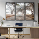 Cypress Tunnel Wall Art – Framed Misty Road Canvas Artwork, by MyGreatCanvas | Canvas Wall Art Prints | Photo Prints & Wall Decor