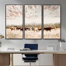 Longhorn Cattle Wall Art Canvas Print – Framed Texas Ranch