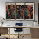 Modern Japanese Wall Art Canvas Print – Framed Abstract