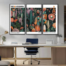 Modern Japanese Wall Art Canvas Print – Framed Abstract