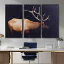 Rustic Elk Wall Art Canvas Print – Framed Moody Wildlife Art by MyGreatCanvas | Canvas Wall Art Prints | Photo Prints & Wall Decor