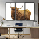 Highland Cow Wall Art Canvas Print – Framed Farmhouse Rustic by MyGreatCanvas | Canvas Wall Art Prints | Photo Prints & Wall Decor