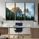 Wilderness Wall Art Canvas Print – Misty Forest Nature