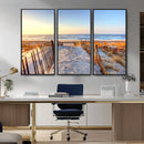 Ocean Sunset Wall Art Canvas Print – Nautical Beach