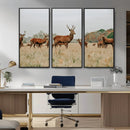 Rustic Deer Wall Art Canvas Print – Autumn Forest Woodland