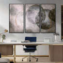 Abstract Grey Gold Wall Art – Modern Geometric Canvas by MyGreatCanvas | Canvas Wall Art Prints | Photo Prints & Wall Decor