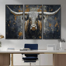 Rustic Bull Wall Art Canvas Print, Longhorn Wall Decor for by MyGreatCanvas | Canvas Wall Art Prints | Photo Prints & Wall Decor