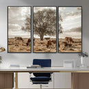 Texas Longhorn Cattle Wall Art, Rustic Western Ranch Canvas by MyGreatCanvas | Canvas Wall Art Prints | Photo Prints & Wall Decor
