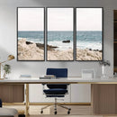 Coastal Ocean View Wall Art Canvas Print – Serene Rocky by MyGreatCanvas | Canvas Wall Art Prints | Photo Prints & Wall Decor