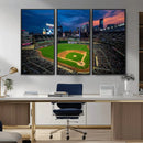 Target Field Wall Art Canvas Print – Baseball Stadium Scene, by MyGreatCanvas | Canvas Wall Art Prints | Photo Prints & Wall Decor
