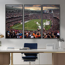 Chicago Bears Soldiers Field Wall Art Canvas Print – Framed
