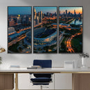 Chicago Bears Soldiers Field Wall Art Canvas Print – Framed