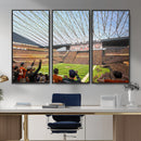 Cleveland Browns Stadium Wall Art Canvas Print – Framed NFL