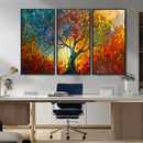 Yggdrasil Tree of Life Mosaic Stained Glass Wall Art, Tree