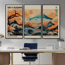 Yayoi Kusama Inspired Japanese Landscape Wall Art Canvas by MyGreatCanvas | Canvas Wall Art Prints | Photo Prints & Wall Decor