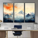 Warm Clouds Abstract Mountain Wall Art, Modern Landscape by MyGreatCanvas | Canvas Wall Art Prints | Photo Prints & Wall Decor