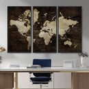 Vibrant Watercolor World Map Wall Art – Stunning Multicolor by MyGreatCanvas | Canvas Wall Art Prints | Photo Prints & Wall Decor