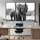 Elephant Family Africa Wall Art Canvas Print by MyGreatCanvas | Canvas Wall Art Prints | Photo Prints & Wall Decor