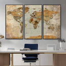 World Map Canvas Print – Detailed Map of the World Wall Art by MyGreatCanvas | Canvas Wall Art Prints | Photo Prints & Wall Decor