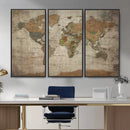 World Map Canvas Print – Framed Travel Map Wall Art for by MyGreatCanvas | Canvas Wall Art Prints | Photo Prints & Wall Decor