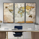 Personalized World Map Canvas Print – Colorful Watercolor by MyGreatCanvas | Canvas Wall Art Prints | Photo Prints & Wall Decor