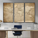 Colorful Watercolor World Map Canvas Wall Art – Framed by MyGreatCanvas | Canvas Wall Art Prints | Photo Prints & Wall Decor