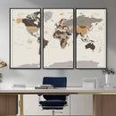 World Map Wall Art Print by MyGreatCanvas | Canvas Wall Art Prints | Photo Prints & Wall Decor