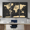 World Map Canvas Print – Detailed Map of the World Wall Art by MyGreatCanvas | Canvas Wall Art Prints | Photo Prints & Wall Decor