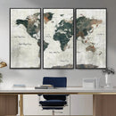 World Map Canvas Print – Framed Travel Map Wall Art for by MyGreatCanvas | Canvas Wall Art Prints | Photo Prints & Wall Decor