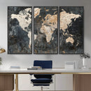 World Map Canvas Print – Detailed Map of the World Wall Art by MyGreatCanvas | Canvas Wall Art Prints | Photo Prints & Wall Decor