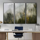 Misty Mountain Canvas Print, Foggy Pine Trees Nature Wall by MyGreatCanvas | Canvas Wall Art Prints | Photo Prints & Wall Decor