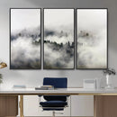 Foggy Forest Wall Art Canvas Print, Misty Pine Tree by MyGreatCanvas | Canvas Wall Art Prints | Photo Prints & Wall Decor