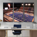 Boise State Stadium Large Wall Art Canvas Print for Living by MyGreatCanvas | Canvas Wall Art Prints | Photo Prints & Wall Decor