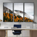 Autumn Forest Wall Art Canvas Print, Foggy Mountain by MyGreatCanvas | Canvas Wall Art Prints | Photo Prints & Wall Decor