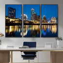Austin Skyline Wall Art Canvas Print, Austin Downtown Night by MyGreatCanvas | Canvas Wall Art Prints | Photo Prints & Wall Decor