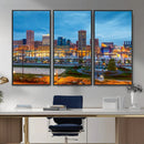 Baltimore Skyline Wall Art Canvas Print, Baltimore Downtown by MyGreatCanvas | Canvas Wall Art Prints | Photo Prints & Wall Decor
