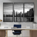 Chicago Wall Art Canvas Print, Chicago City Downtown Night by MyGreatCanvas | Canvas Wall Art Prints | Photo Prints & Wall Decor