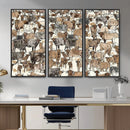 Abstract Longhorn Wall Art Canvas Print - Cow Animal Drawing by MyGreatCanvas | Canvas Wall Art Prints | Photo Prints & Wall Decor