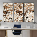 Large Longhorn Wall Art Canvas Print - Abstract Cow Animal by MyGreatCanvas | Canvas Wall Art Prints | Photo Prints & Wall Decor