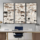 Abstract Texas Cow Canvas Print for Cabin and Western Home by MyGreatCanvas | Canvas Wall Art Prints | Photo Prints & Wall Decor
