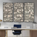 Abstract Zebra Wall Art Canvas Print for Farmhouse Decor by MyGreatCanvas | Canvas Wall Art Prints | Photo Prints & Wall Decor