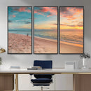 Beach Walk Wall Art Canvas Print – Soft Coastal Photography by MyGreatCanvas | Canvas Wall Art Prints | Photo Prints & Wall Decor