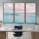 Ocean Wave Wall Art Canvas Print, Pastel Surf Seascape by MyGreatCanvas | Canvas Wall Art Prints | Photo Prints & Wall Decor