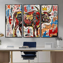 Texas Bull Wall Art Canvas Print, Abstract Graffiti Bull by MyGreatCanvas | Canvas Wall Art Prints | Photo Prints & Wall Decor